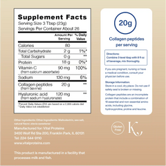 Vanilla Collagen Peptides Advanced - with Hyaluronic Acid & Vitamin C