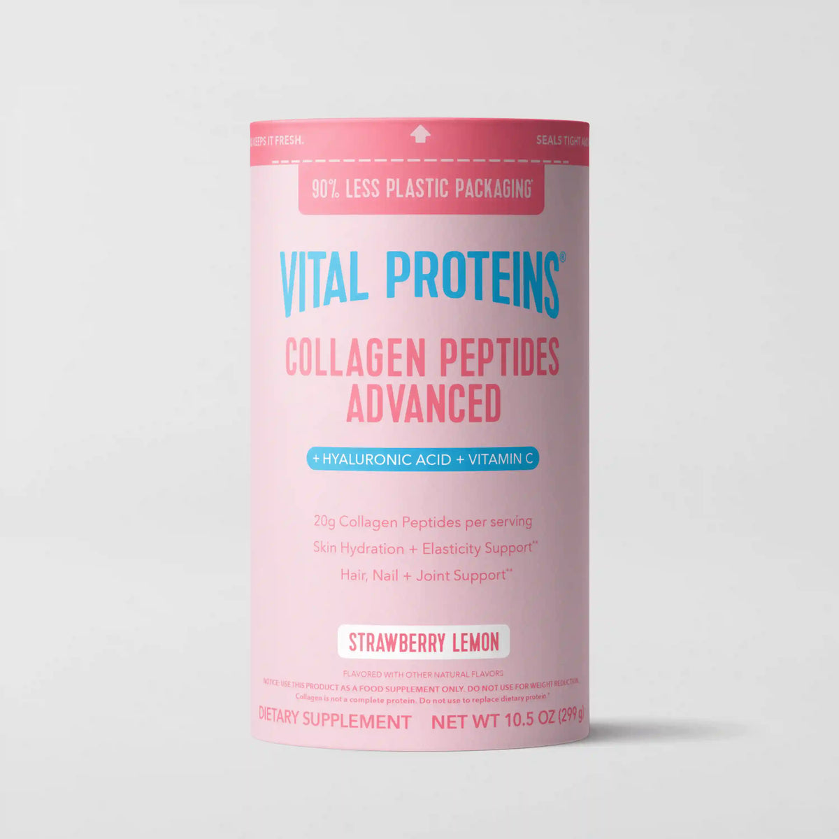 Strawberry Lemon Collagen Peptides Advanced - with Hyaluronic Acid & Vitamin C