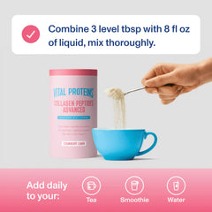 Strawberry Lemon Collagen Peptides Advanced - with Hyaluronic Acid & Vitamin C